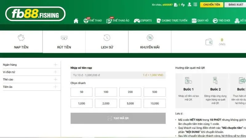 Các giao dịch tài chính tại FB88 có điều khoản riêng